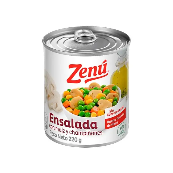 ENSALADA MAIZ/CHAMPIÑON ZENU*220G