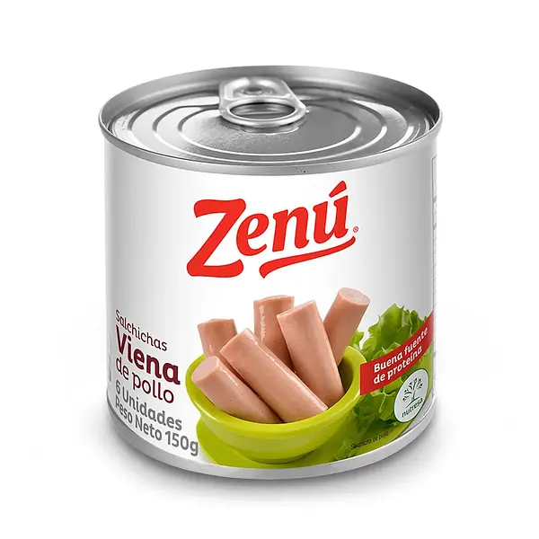 SALCHICHA VIENA POLLO ZENU *150GR