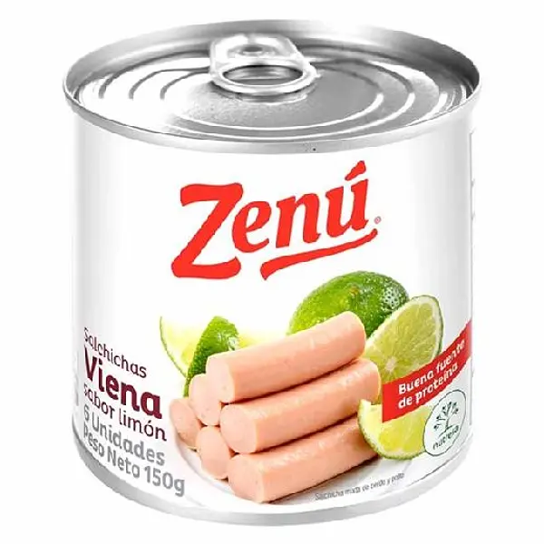 SALCHICHA VIENA LIMON ZENU *150GR