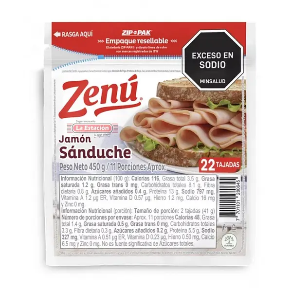 JAMON CERDO ZENU*450G