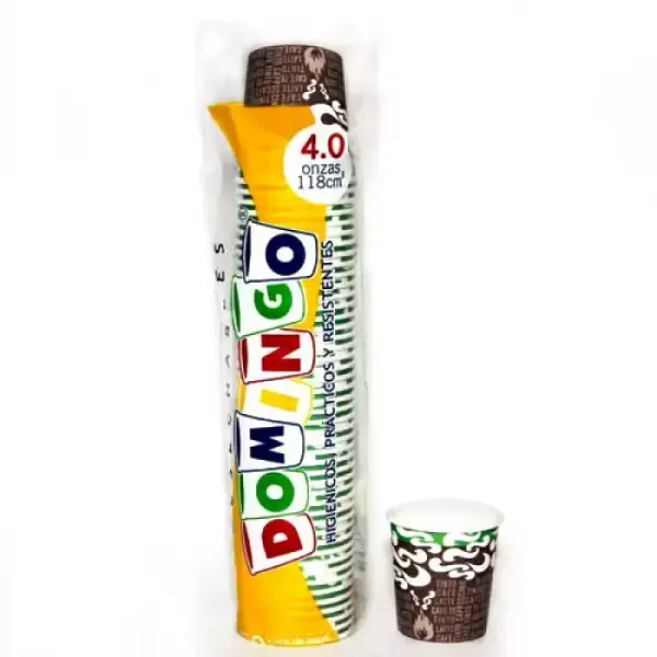 VASO 4OZ CARTON DOMINGO *50U