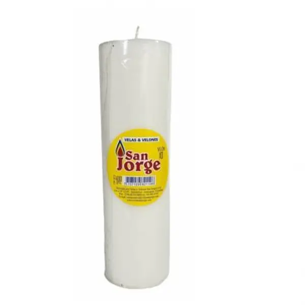 VELADORA BLANCA SAN JORGE #10