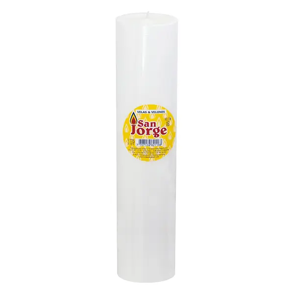 VELADORA BLANCA SAN JORGE #16