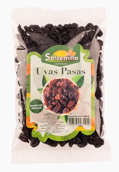 UVAS PASAS SOLSEMILLA*180GR