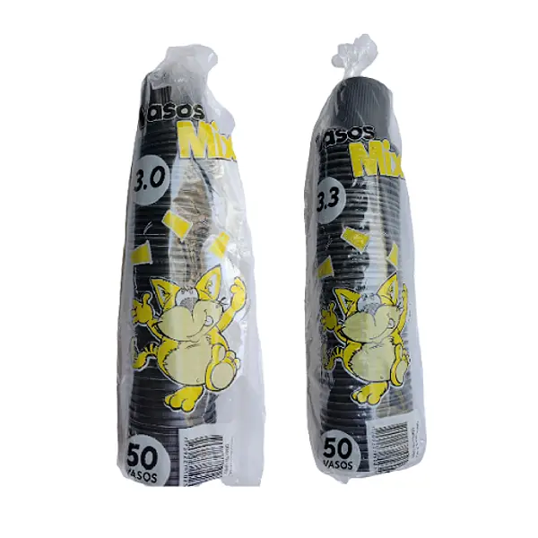 VASO DESECHABLE 3.3OZ MIX*50U