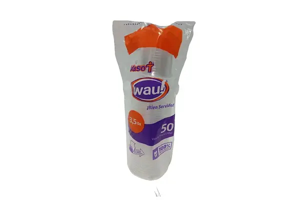 VASO DESECHABLE 3.5OZ WAU!*50U