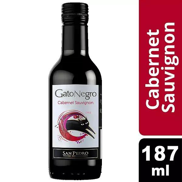VINO TINTO CABERNET GATO NEGRO*187ML
