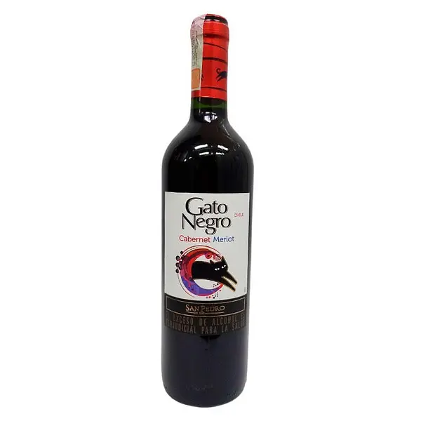 VINO CABERNET MERLOT GATO NEGRO*750ML