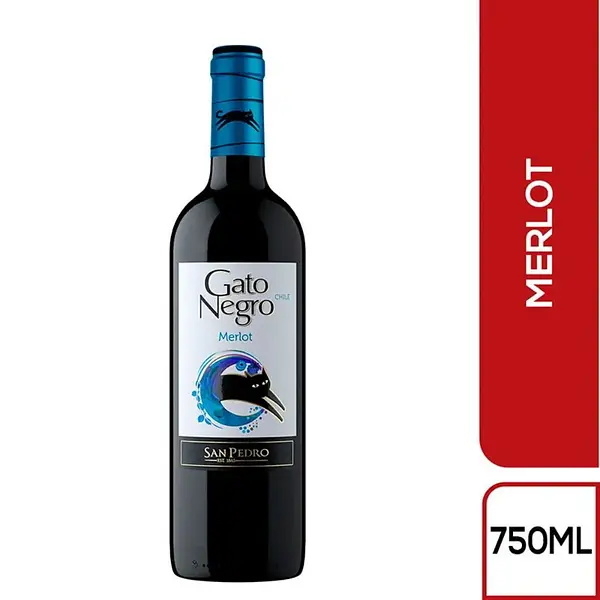 VINO MERLOT GATO NEGRO *750ML