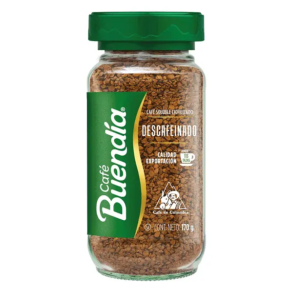 CAFE INSTANTANEO DESCAFEINADO BUENDIA*170G