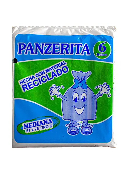 BOLSA BASURA MEDIANA PANZERITA*6U
