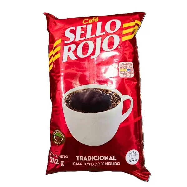 CAFE MOLIDO TRADICIONAL SELLO ROJO* 212G