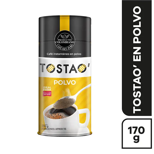 CAFE INSTANTANEO POLVO TOSTAO* 170GR