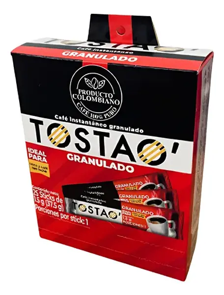 CAFE INSTANTANEO GRANULADO TOSTAO * 25ST