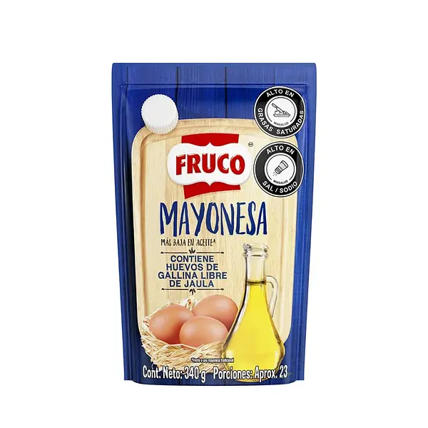 SALSA MAYONESA BAJA GRASA FRUCO*340G