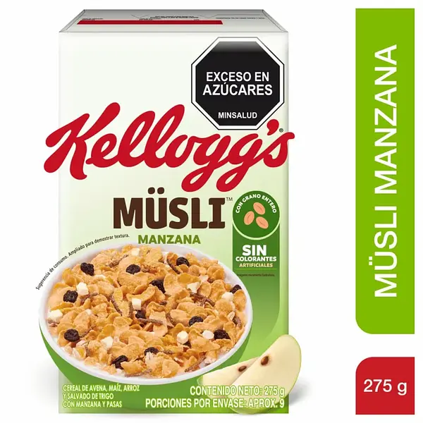 CEREAL MANZANA MUSLI KELLOGGS*275G