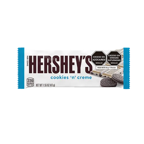 CHOCOLATINA BLANCA HERSHEYS*43G