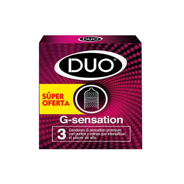 PRESERVATIVO G-SENSATION DUO *3U