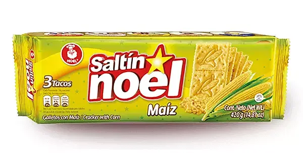 GALLETA MAIZ SALTIN NOEL *3TACOS