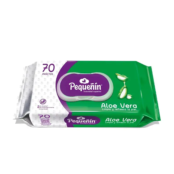 PAÑITOS HUMEDOS ALOE PEQUEÑIN *70U