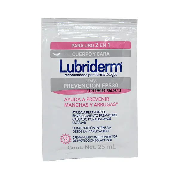 CREMA CORPORAL PREVENCION LUBRIDERM *25M