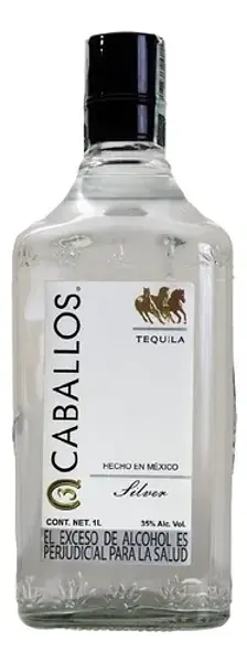 TEQUILA SILVER TRES CABALLOS *750 ML