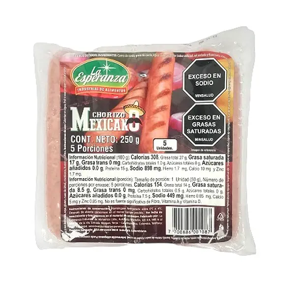 CHORIZO MEXICANO LA ESPERANZA*250GR