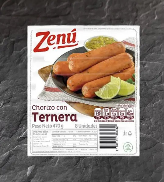 CHORIZO TERNERA ZENU *470G
