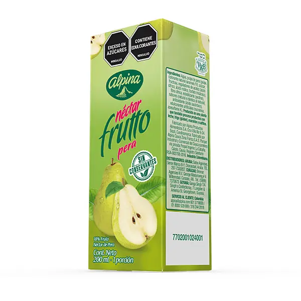 JUGO NECTAR PERA FRUTTO ALPINA*200ML