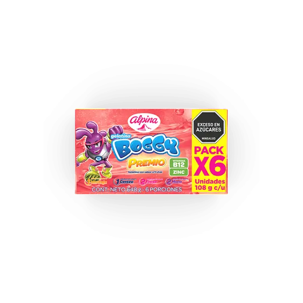 GELATINA SURTIDA PREMIO BOGGY *6U