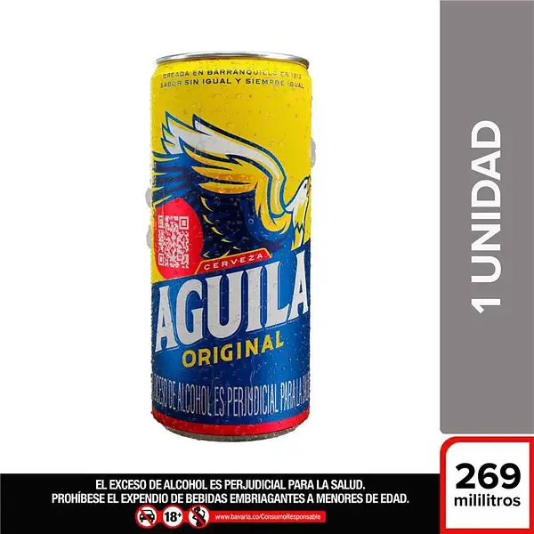 CERVEZA ORIGINAL AGUILA *269ML