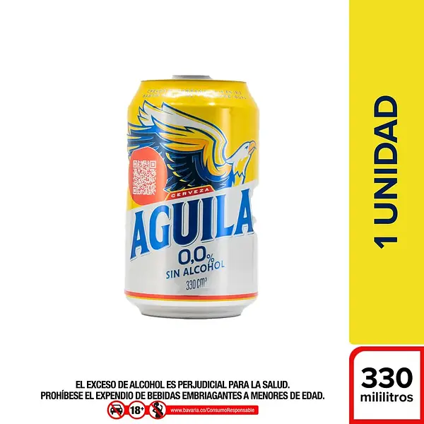 CERVEZA CERO AGUILA*330ML