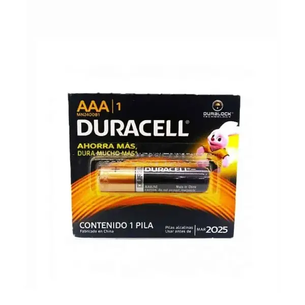 PILA AAA ALCALINA DURACELL*1U