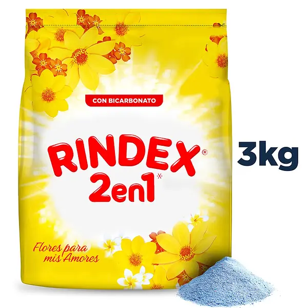 DETERGENTE POLVO RINDEX 2EN 1 * 3K