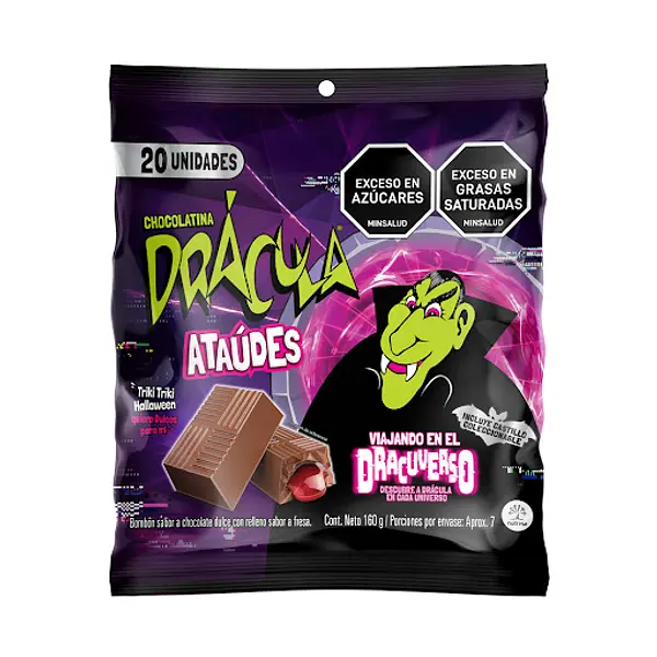 CHOCOLATINA RELLENA DRACULA JET*20U