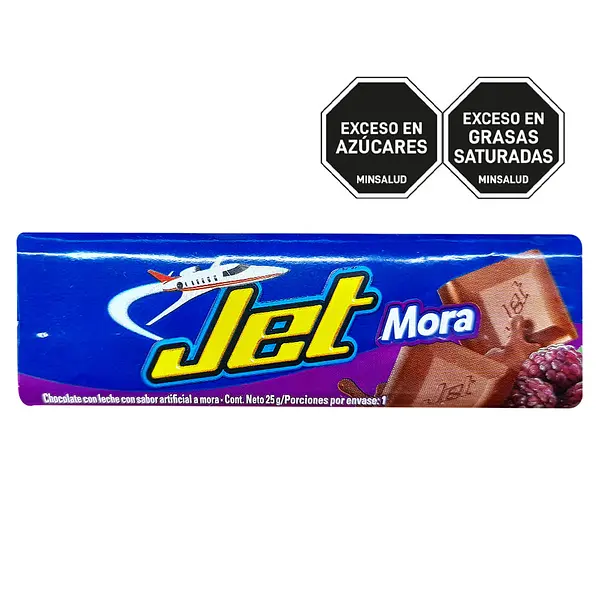 CHOCOLATINA MORA JET*25GR