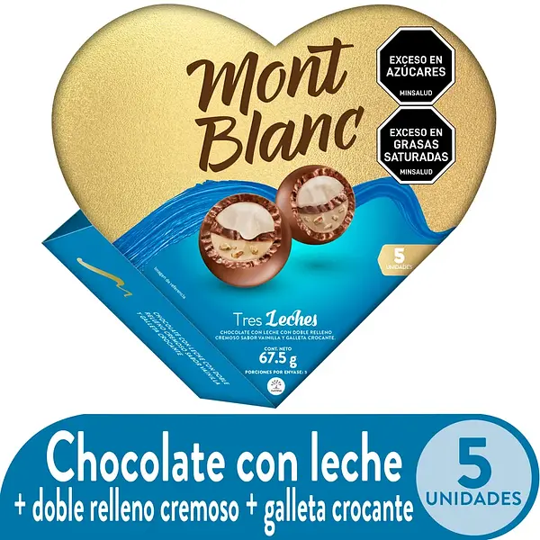 CHOCOLATINA TRES LECHES MONTBLANC*67.5