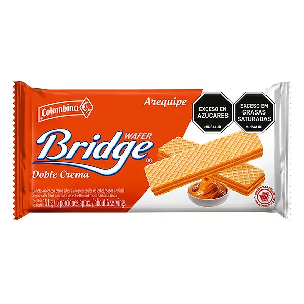 GALLETA AREQUIPE WAFER BRIDGE*151GR