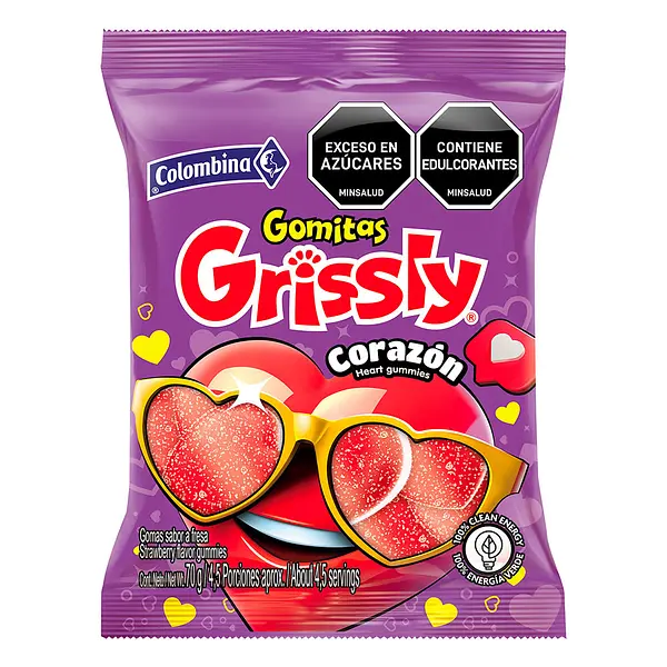 GOMA CORAZON GRISSLY*77G