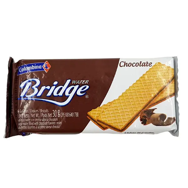 GALLETA CHOCOLATE WAFER BRIDGE*30G
