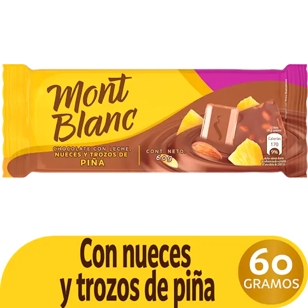 CHOCOLATINA PIÑA MONTBLANC*60G