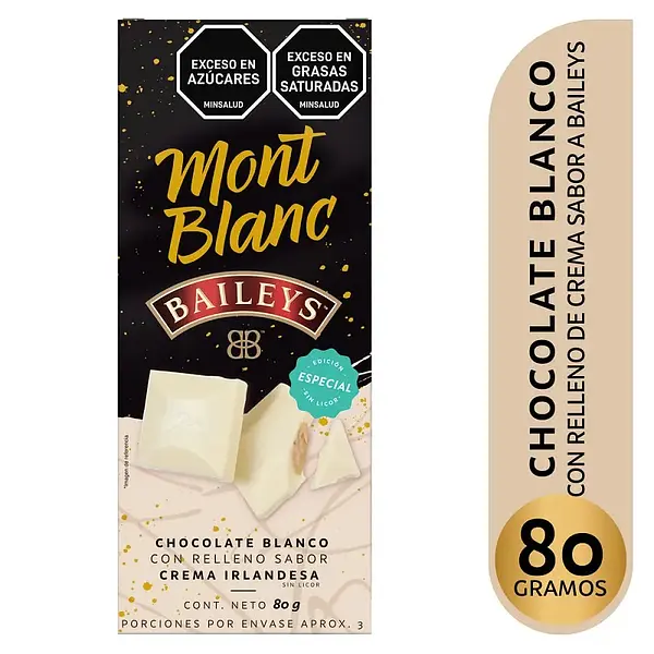 CHOCOLATINA BAILEYS MONTBLANC *80G