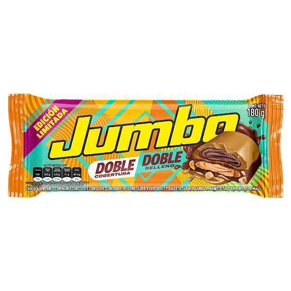 CHOCOLATINA DOBLE DOBLE JUMBO * 180G