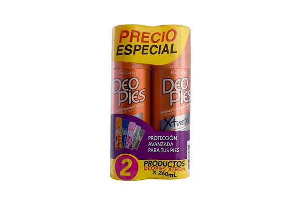 DESODORANTE PIES XTREM DEOPIES*260ML*2U