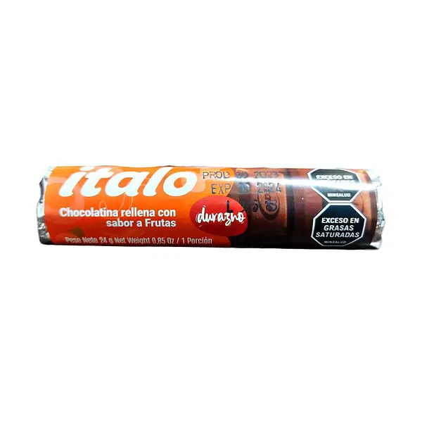 CHOCOLATINA DURAZNO ITALO *24GR