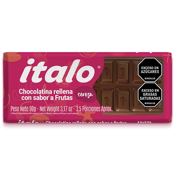 CHOCOLATINA CEREZA ITALO*90G