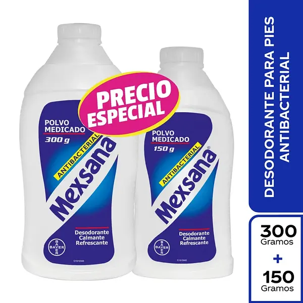 DESODORANTE PIES MEXSANA*300G+150G