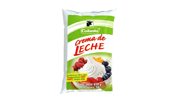 CREMA LECHE COLANTA * 870G