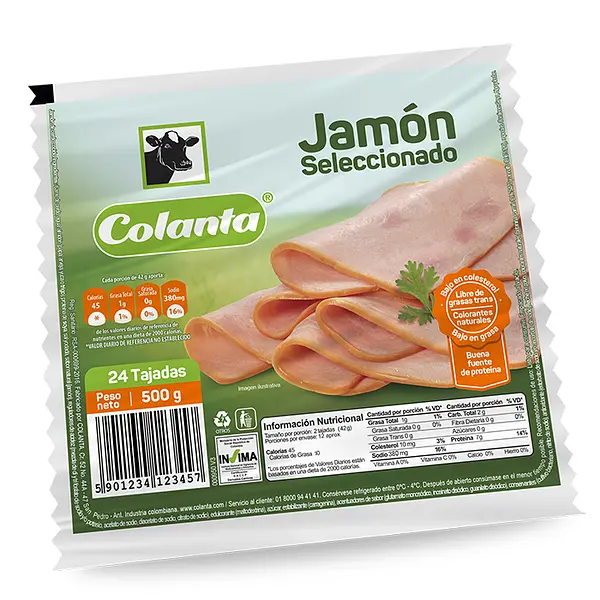 JAMON CERDO COLANTA*500G