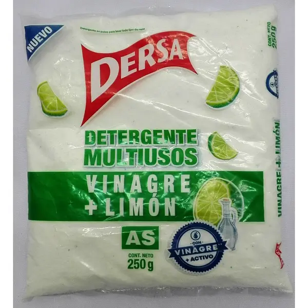 DETERGENTE POLVO LIMON DERSA*250GR